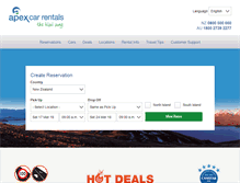 Tablet Screenshot of apexrentals.co.nz